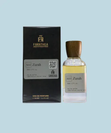 <div>   <strong>Zurah - 50ml</strong><br>   <span style="font-size: 12px; color: #555;">Floral</span> </div>