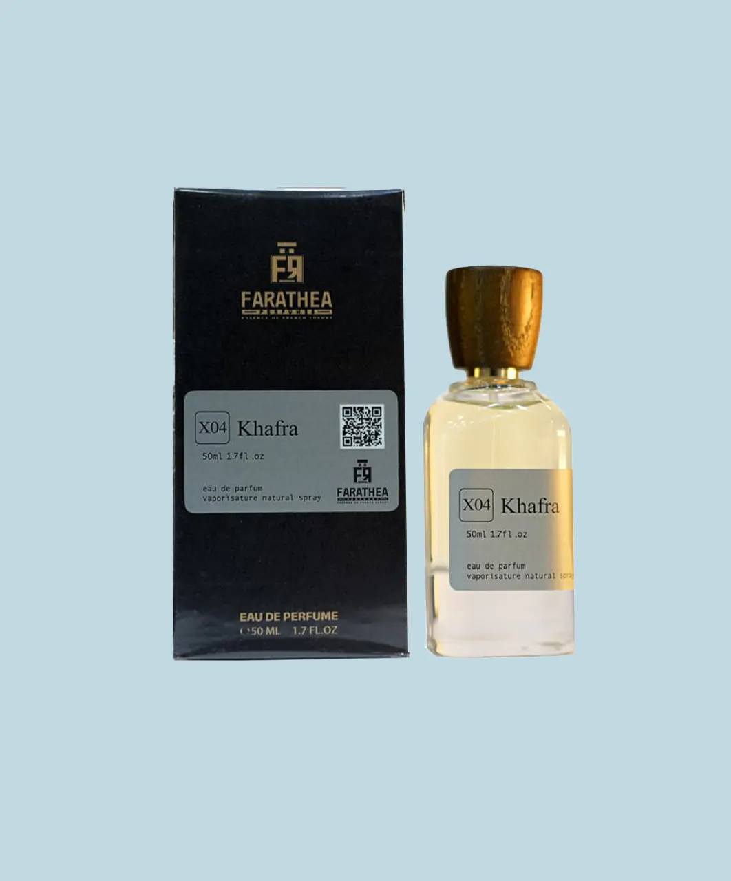 <div>   <strong>Khafra - 50ml</strong><br>   <span style="font-size: 12px; color: #555;">Floral </span> </div>